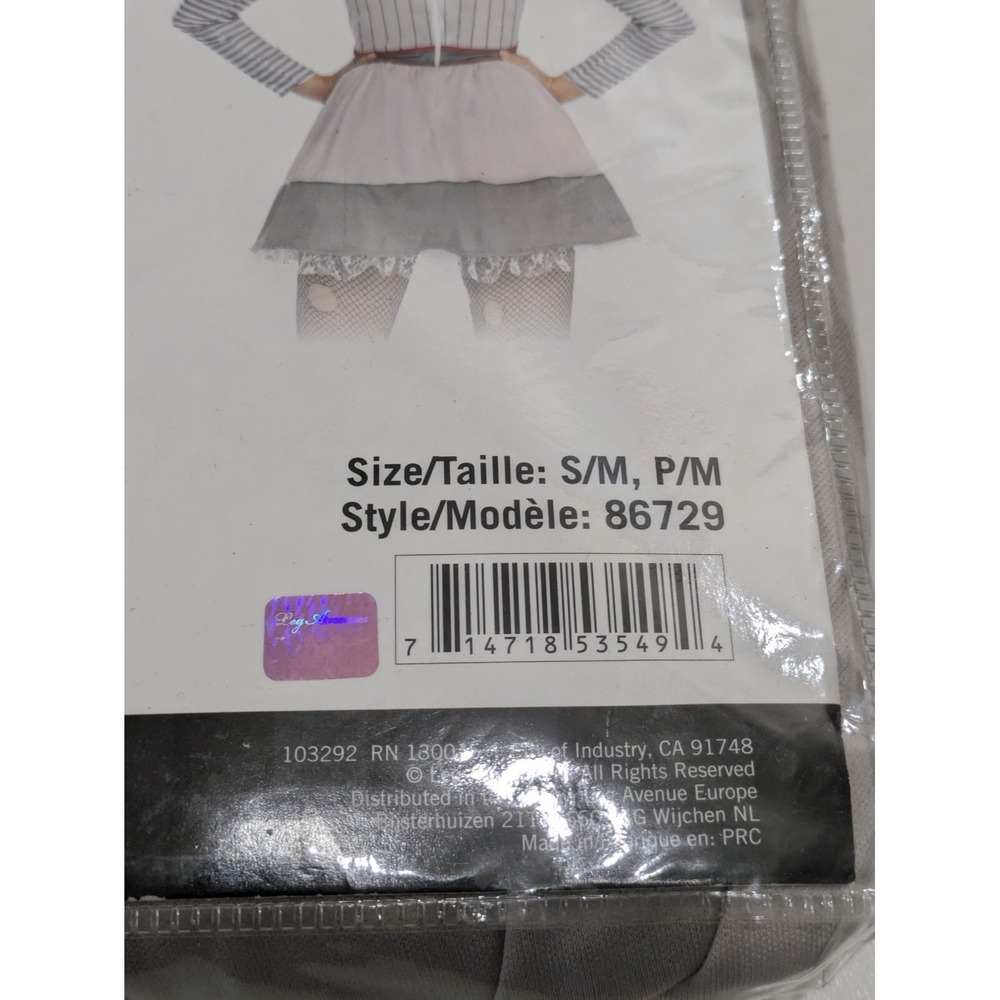 Leg Avenue Creepy Clown Costume Size S/M Dress Collar 86729 Halloween Holiday - Picture 4 of 5